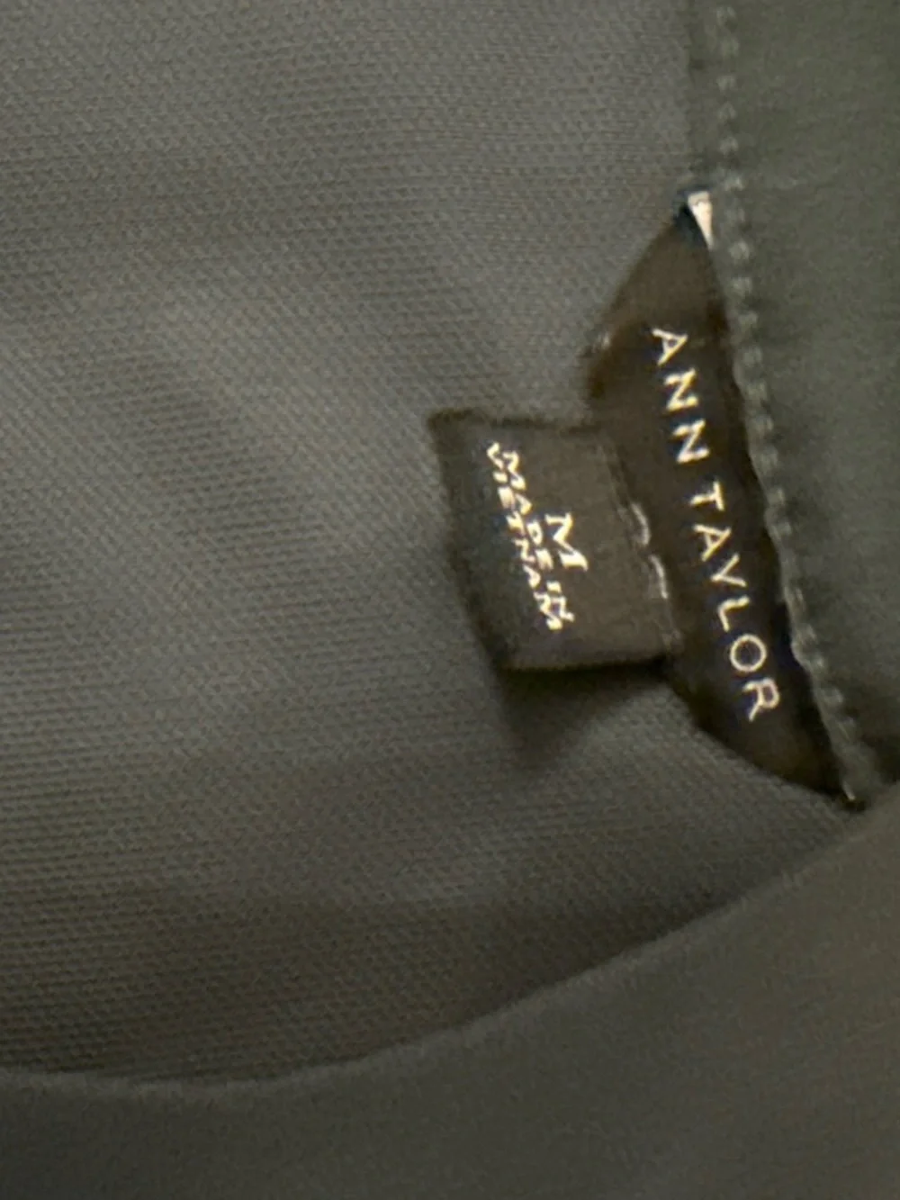 Ann Taylor Dark Green Pleated Front Button-Down Blouse